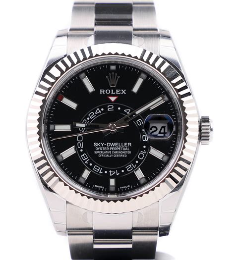 rolex sky dweller black dial price